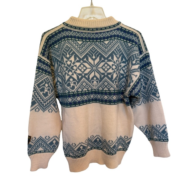 Dale of Norway Navy and Cream Women's Sweater - Picture 3 of 3